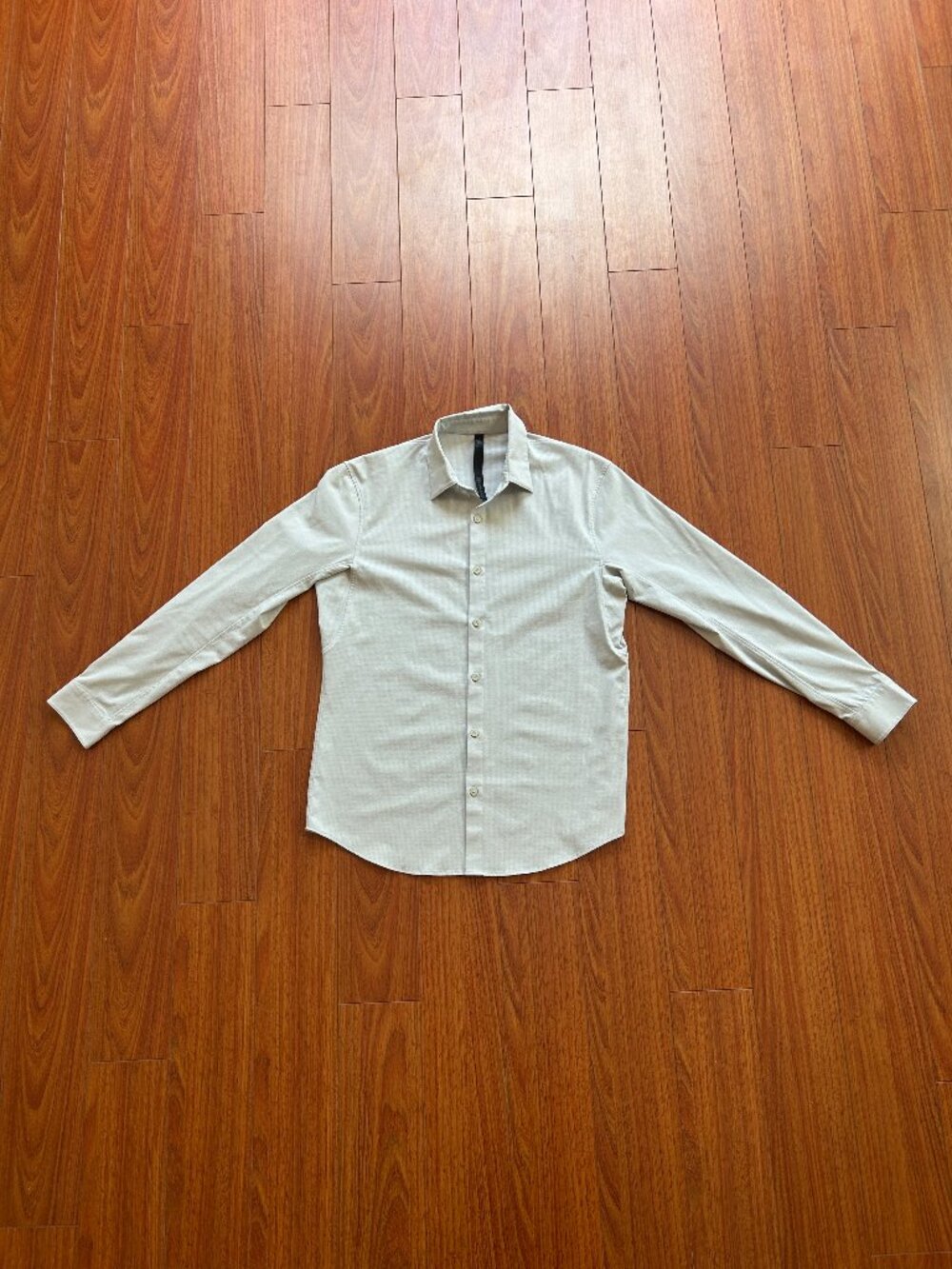 Lululemon Men's Airing Easy Long Sleeve button up in off white